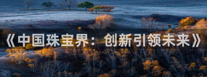 开丰娱乐手机app：《中国珠宝界：创新引领未来》