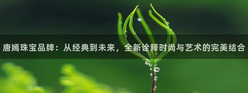 开丰娱乐官网登录网址：唐嫣珠宝品牌：从经典到未来，全新诠释时尚与艺术的完美结合