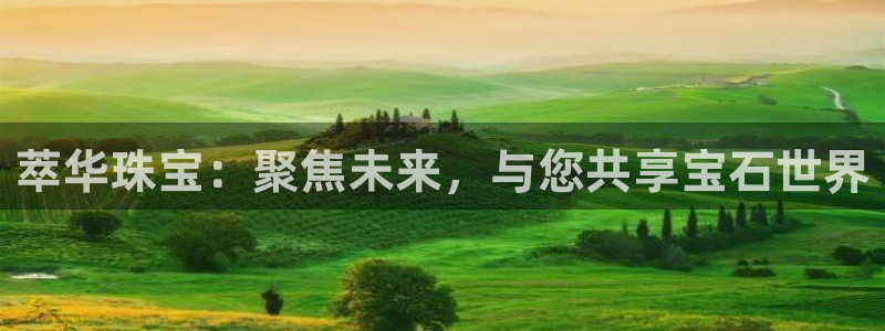 开丰娱乐开户：萃华珠宝：聚焦未来，与您共享宝石世界