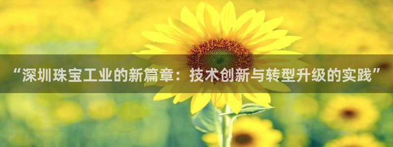开丰娱乐下7O667：“深圳珠宝工业的新篇章：技术创新与转型升级的实践”
