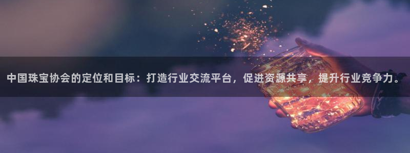 开丰娱乐乙833_43：中国珠宝协会的定位和目标：打造行业交流平台，促进资源共享