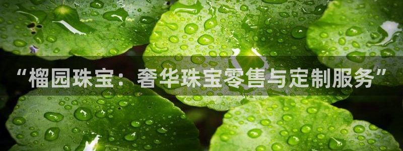 开丰娱乐登陆地址：“榴园珠宝：奢华珠宝零售与定制服务”