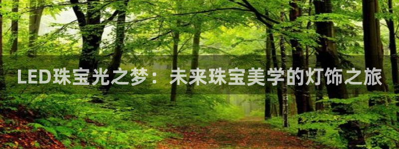 开丰娱乐更多平台：LED珠宝光之梦：未来珠宝美学的灯饰之旅