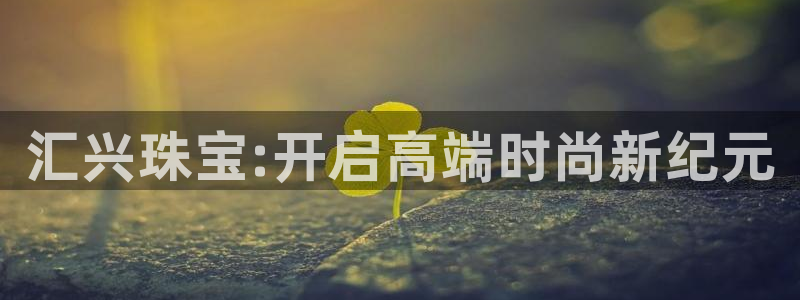 开丰娱乐左7O667：汇兴珠宝:开启高端时尚新纪元