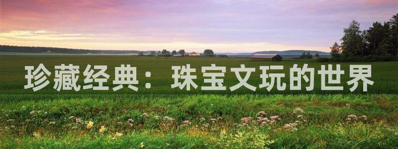 开丰娱乐官网平台下载：珍藏经典：珠宝文玩的世界